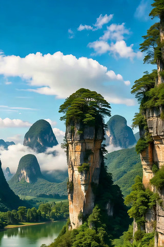 山水自然风光全景 山水自然风光全景