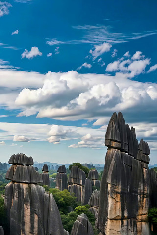 石林自然风光全景 石林自然风光全景