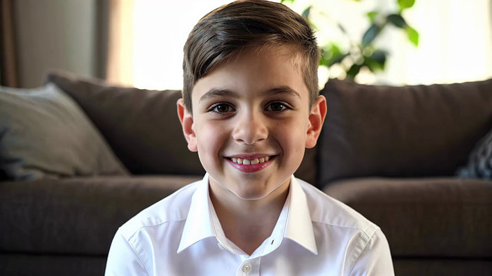 室内男孩微笑素材 室内男孩微笑素材