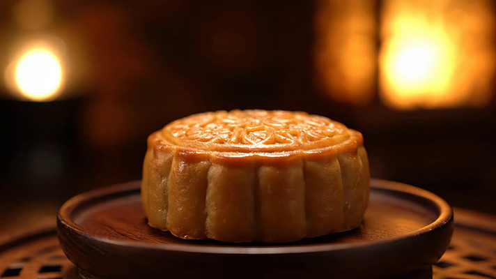 特写广式月饼 特写广式月饼