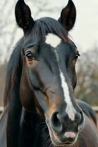 特写骏马头部素材 特写骏马头部素材