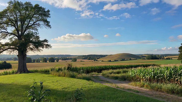 田野大树自然风光素材 田野大树自然风光素材