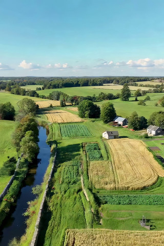 田野乡村风光航拍 田野乡村风光航拍