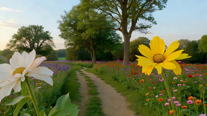 ��԰�����е�С���羰