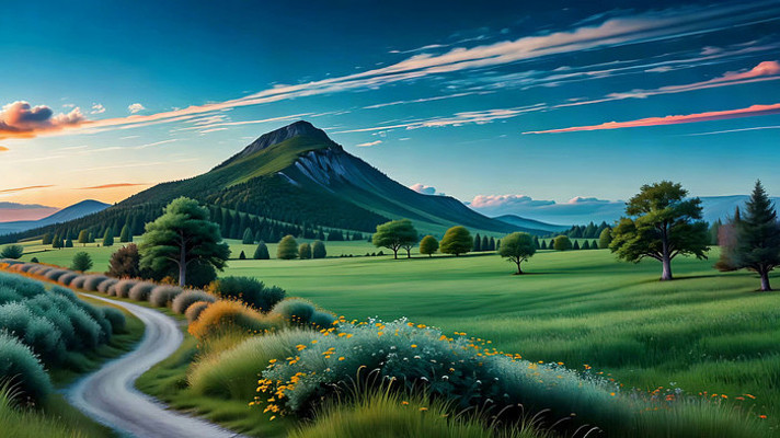 田园山间自然风光 田园山间自然风光