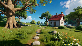 ��԰С��3D��Ⱦ��Ȼ���