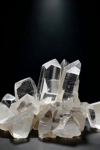 透明水晶矿石特写素材 透明水晶矿石特写素材