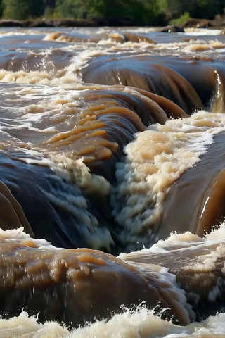 湍急河流流水素材 湍急河流流水素材