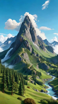 Ψ����ɽ��Ȼ�羰�ز�