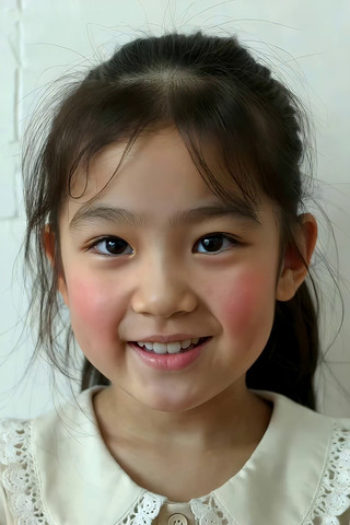 微笑小女孩特写素材 微笑小女孩特写素材