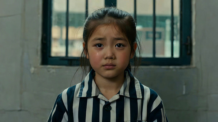 小女孩室内正面特写 小女孩室内正面特写