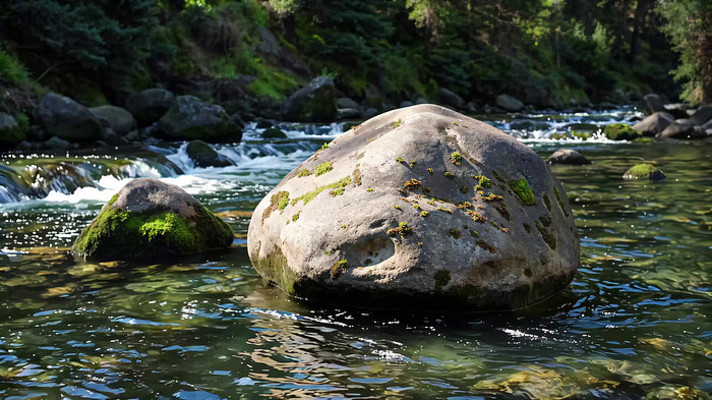 Ϫ���в�����̦�Ĵ�ʯͷ