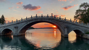 Ϧ���º���ʯ�ŷ羰