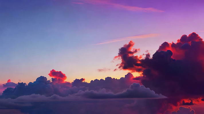 绚丽晚霞天空云朵风景 绚丽晚霞天空云朵风景