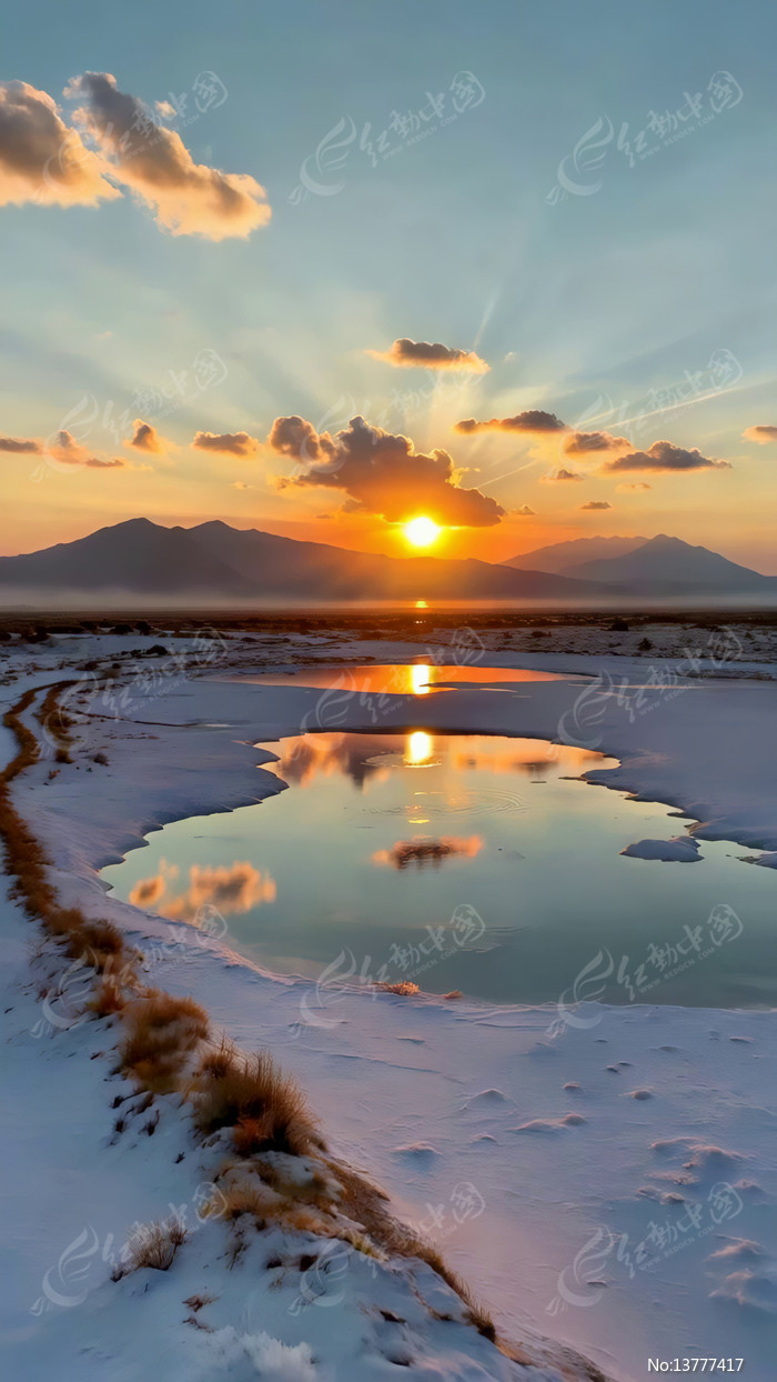 ѩ�غ���Ϧ����Ȼ���