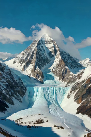 雪山冰川自然风光 雪山冰川自然风光
