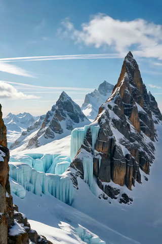 雪山冰川自然景观 雪山冰川自然景观