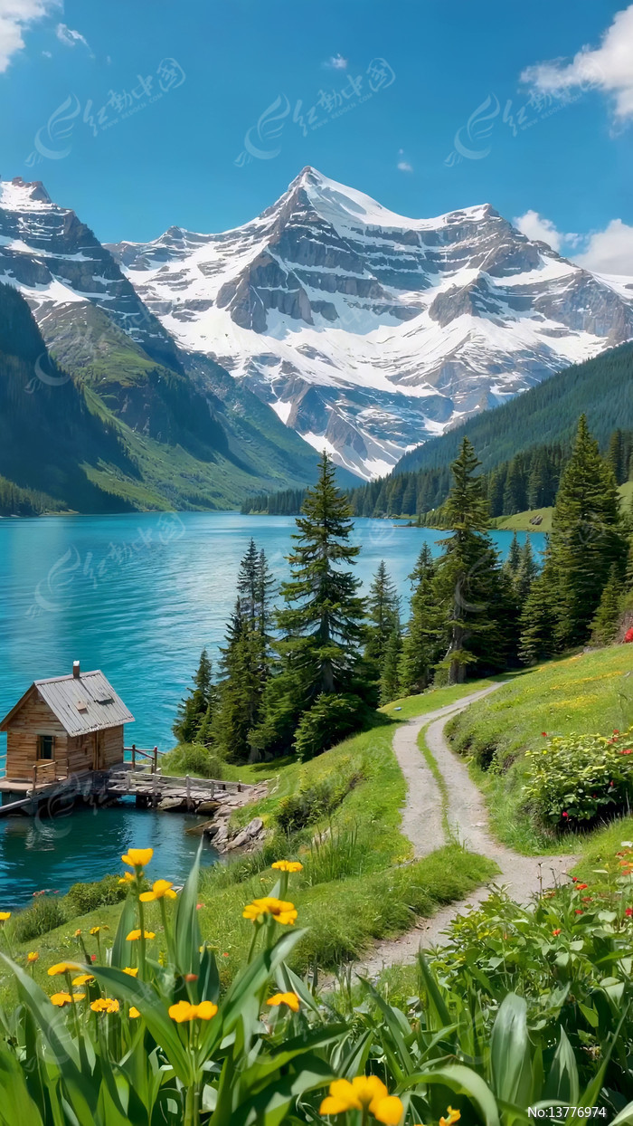 ѩɽ�����Ե�ľ����С���羰