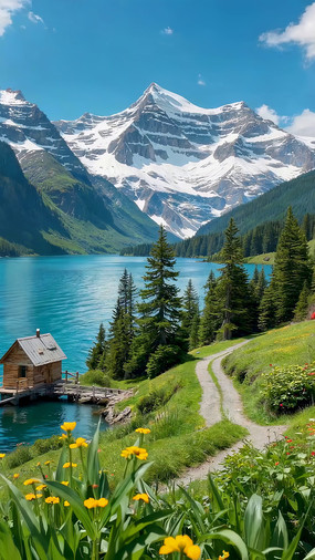 ѩɽ�����Ե�ľ����С���羰