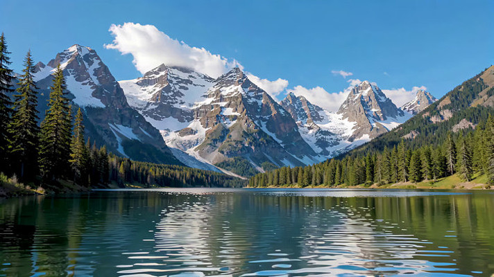 ѩɽ����ɭ����Ȼ���