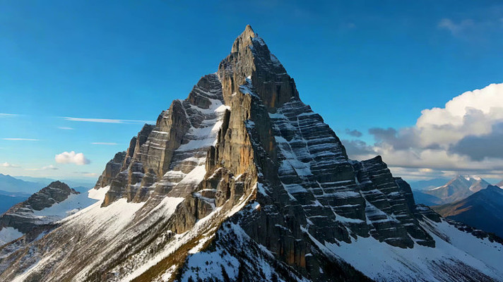 雪山全景自然风光 雪山全景自然风光