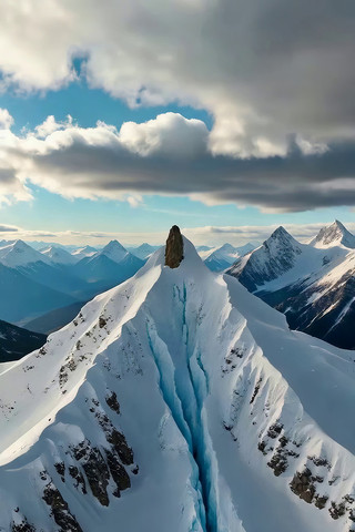 雪山全景自然风光素材 雪山全景自然风光素材