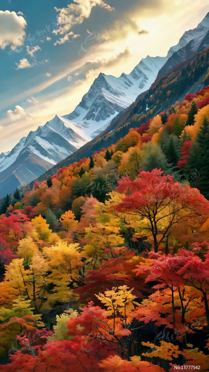 ѩɽ�µĶ��ɽ�ַ羰