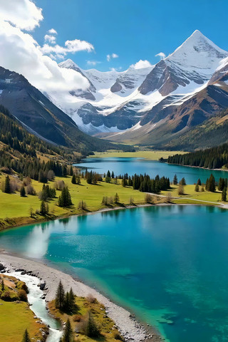 ѩɽ�µĺ���ɭ����Ȼ���