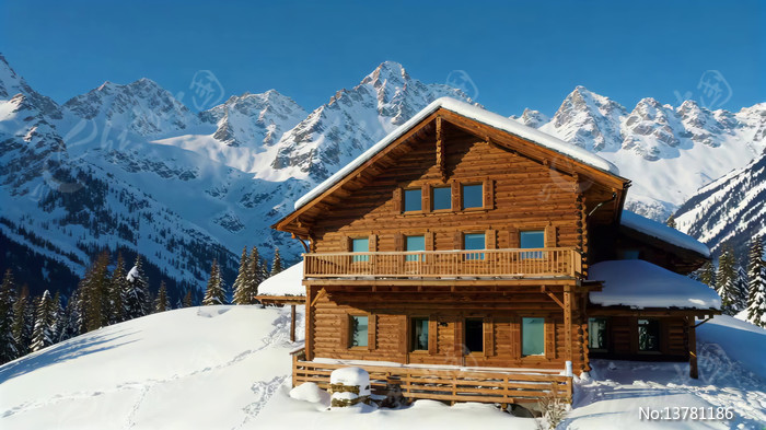 ѩɽ�µ�ľ�ݶ�������