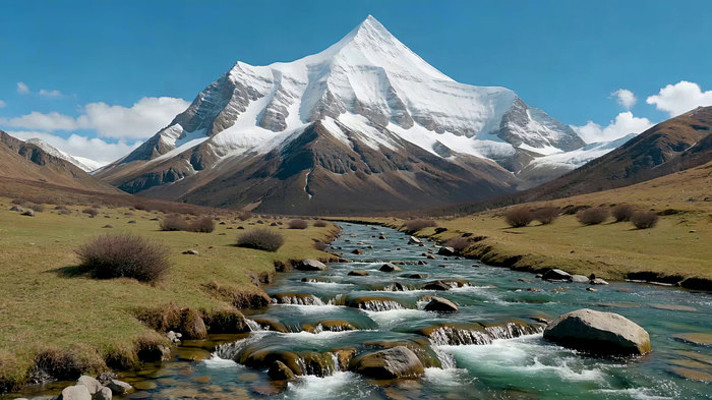 ѩɽ�µ�Ϫ�����ԭ���