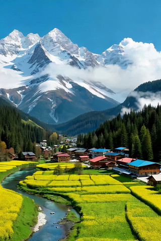 ѩɽ����԰��ׯ��Ȼ���