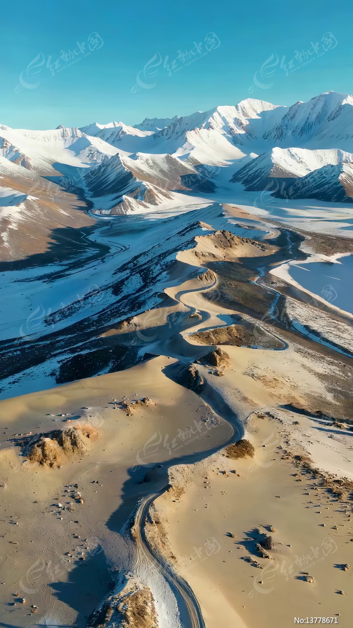 ѩɽ������ɳĮ��·�����ز�