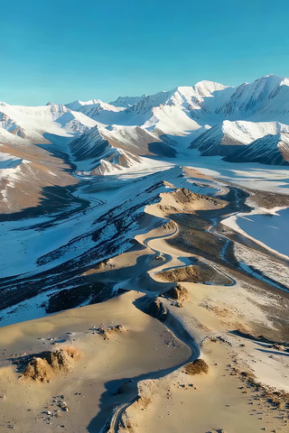 ѩɽ������ɳĮ��·�����ز�