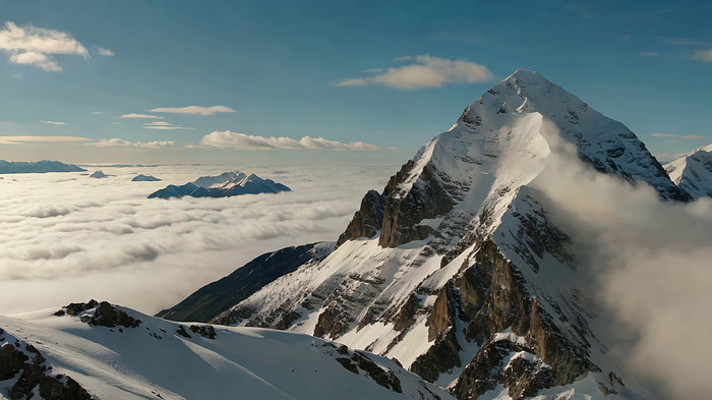 雪山云海自然风光 雪山云海自然风光
