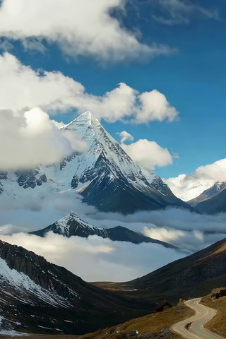 ѩɽ��Ȼ�����ɽ�乫·����