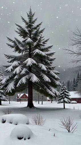 ѩ��ɭ���еĺ췿��������