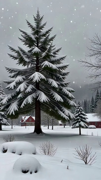 ѩ��ɭ���еĺ췿��������