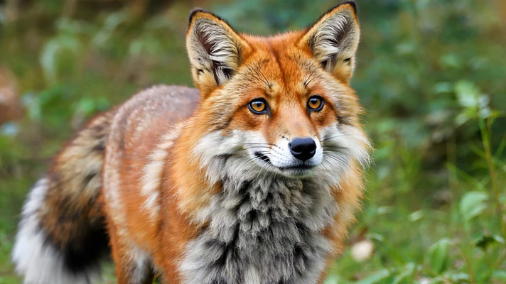 野外红狐狸特写 野外红狐狸特写