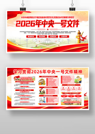 一图读懂2026年中央一号文件文件宣传栏 一图读懂2026年中央一号文件文件宣传栏