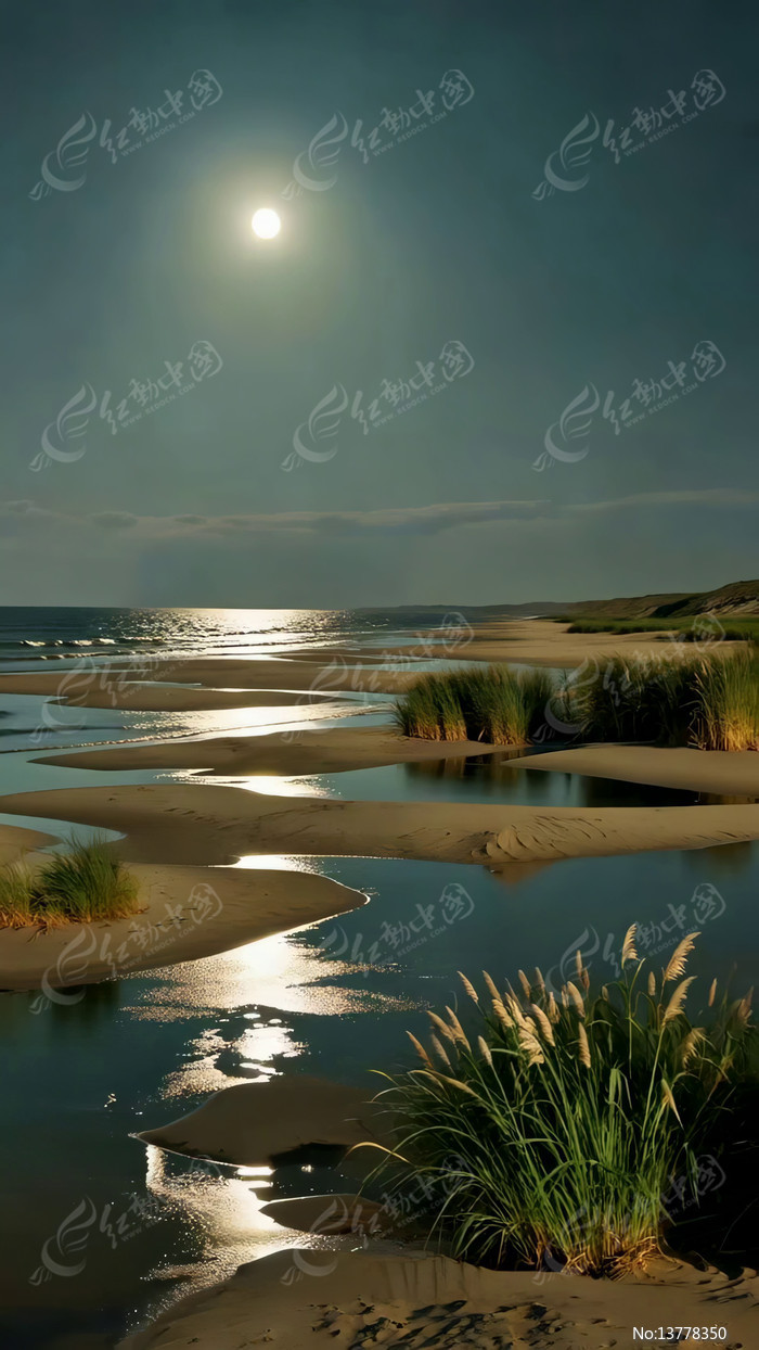 ��ҹ�µĺ�̲��Ȼ���