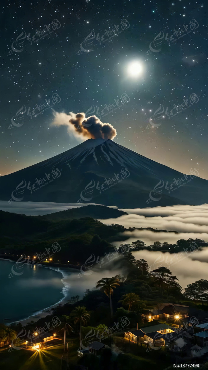 ��ҹ���緢��ɽ��ɽ�´��侰��