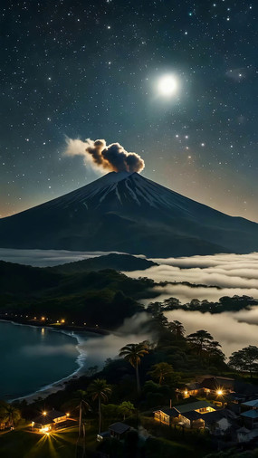 ��ҹ���緢��ɽ��ɽ�´��侰��