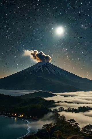 ��ҹ���緢��ɽ��ɽ�´��侰��