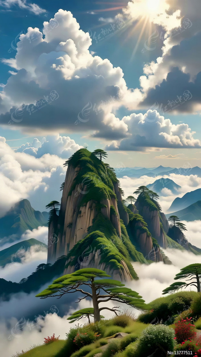 �ƺ����Ƶ�׳��ɽ�徰��