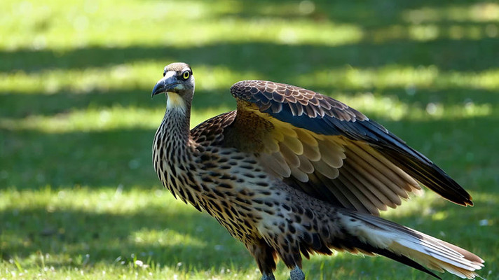 站立在草地上的鸟类 站立在草地上的鸟类