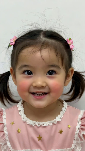 ��˫��β΢Ц��СŮ��