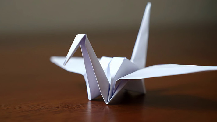 折纸天鹅特写素材 折纸天鹅特写素材