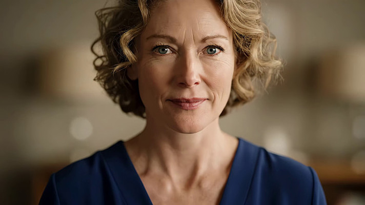 中老年女性室内面部特写 中老年女性室内面部特写