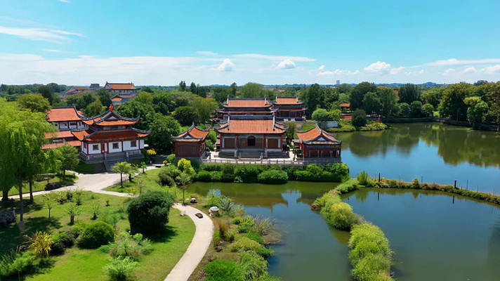 中式古建筑景观俯瞰 中式古建筑景观俯瞰