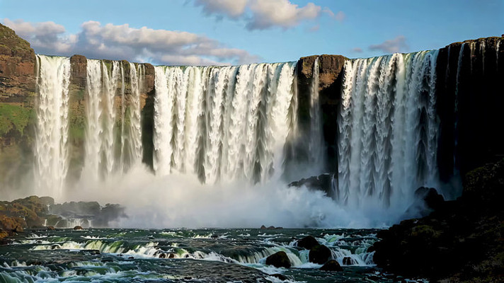 壮观瀑布自然风光全景 壮观瀑布自然风光全景